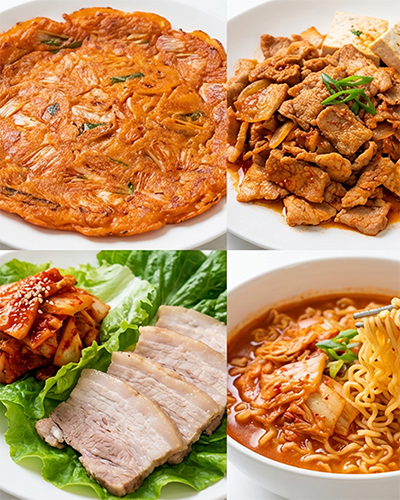 korejske jedi kimči palačinke kiči ramen